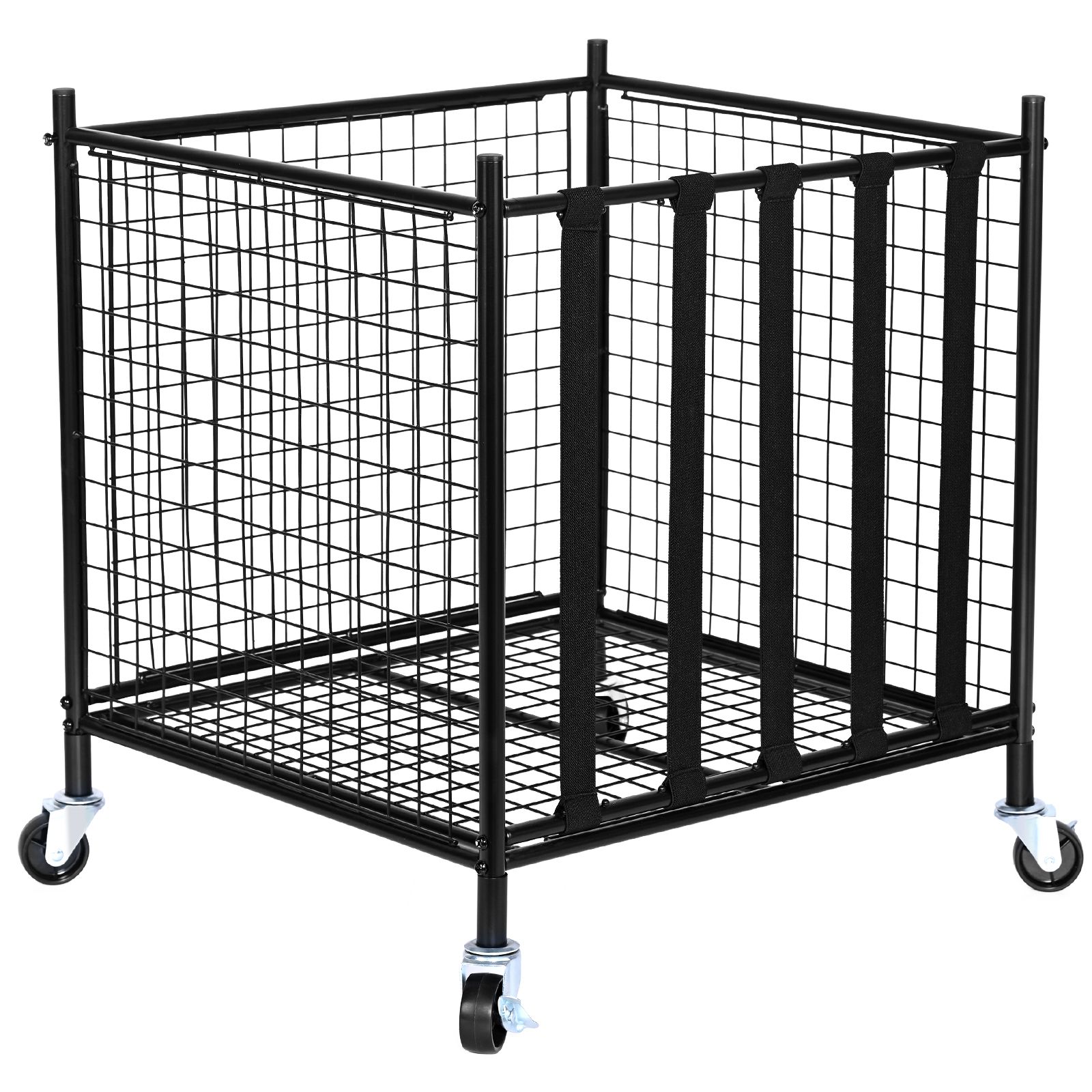 Sports Equipment Holder - Rolling Sports Ball Storage Cart, Lockable