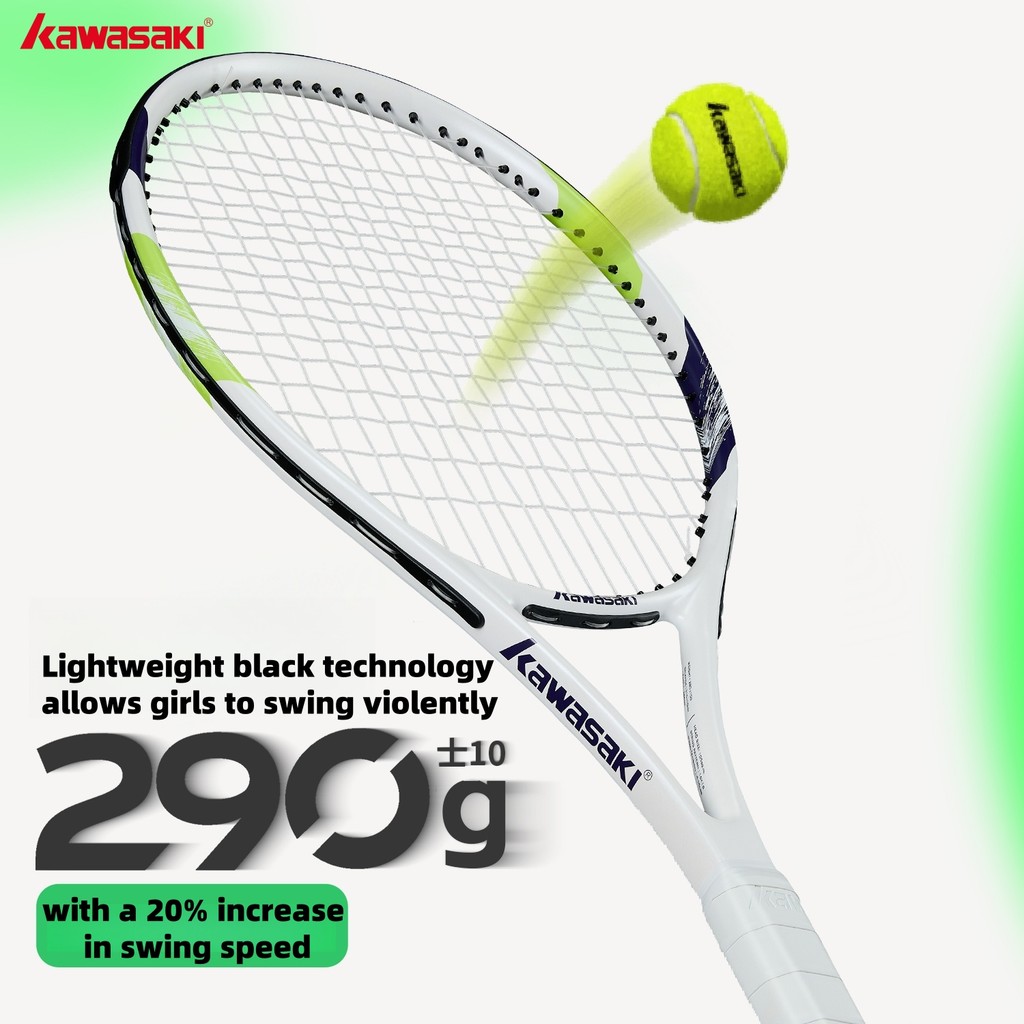 Badminton Racket Carbon - Kawasaki Light Tennis Rackets Set Carbon