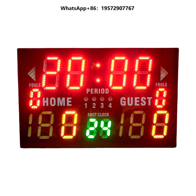 Sports Equipment Basketball - Multi-Functional Electronic Red Basketball Scoreboard Wireless