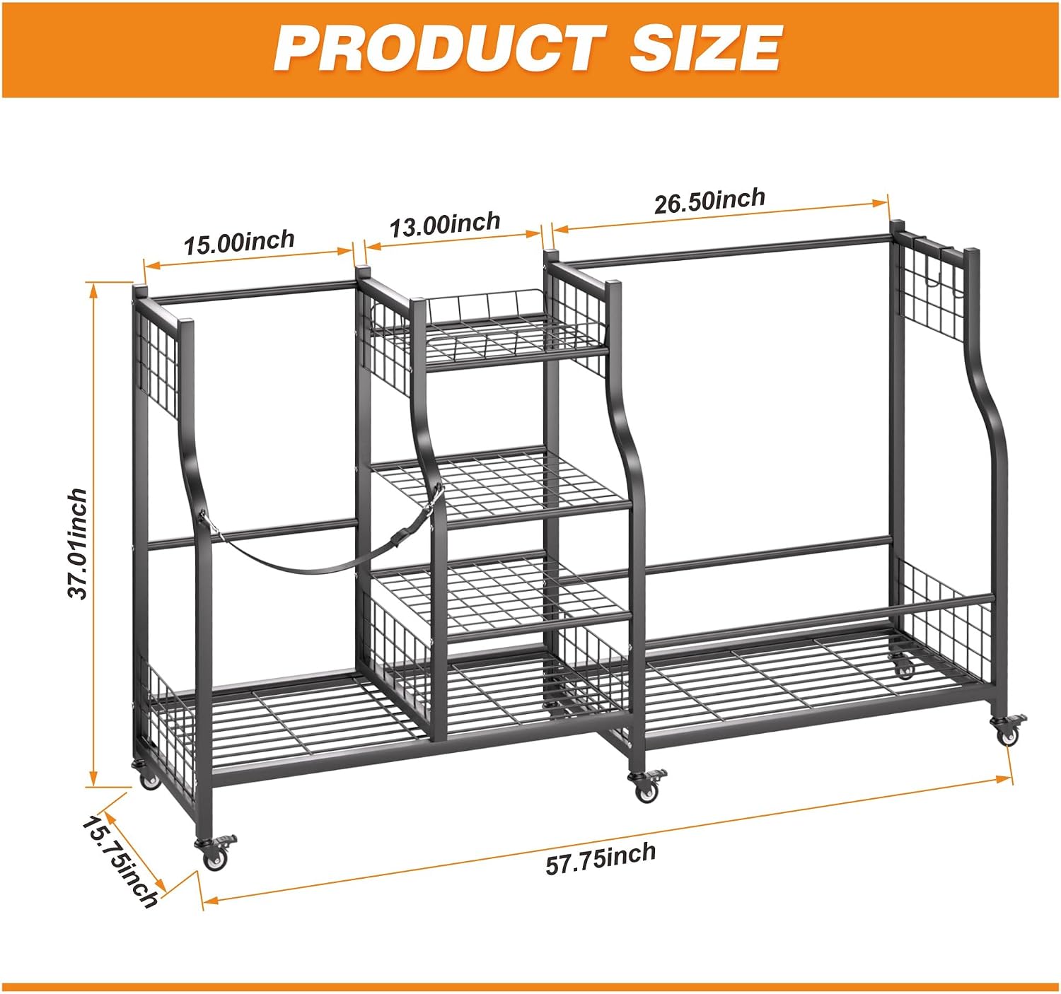 Golf Bag Storage Rack Organize - Sports Equipment Holder recension och pris