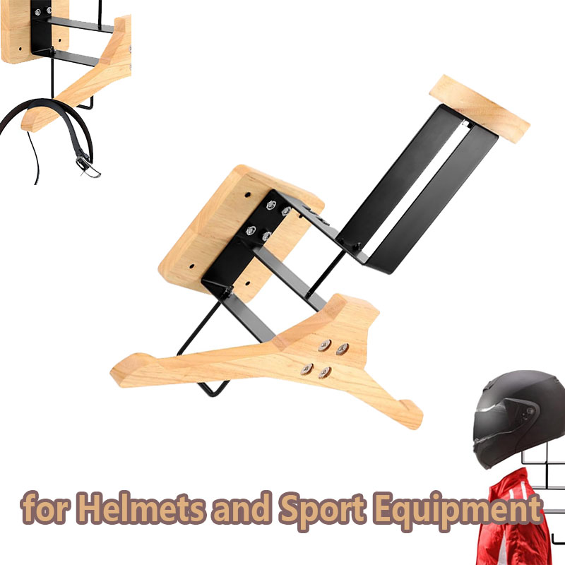 Wood Motorcycle Helmet Holder  - Sports Equipment Holder recension och pris