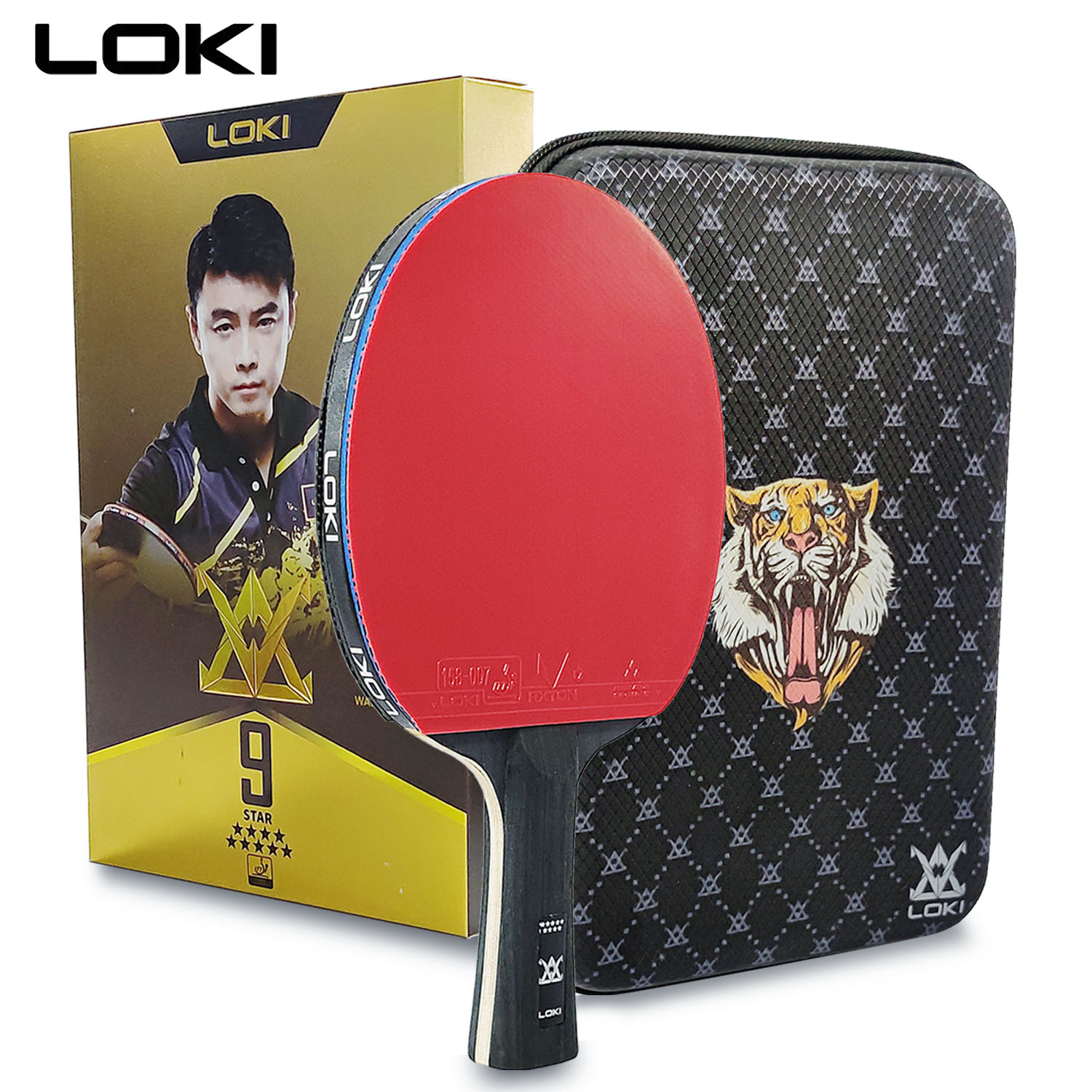 LOKI 9 Star Table Tennis Racke - Badminton Racket Carbon recension och pris