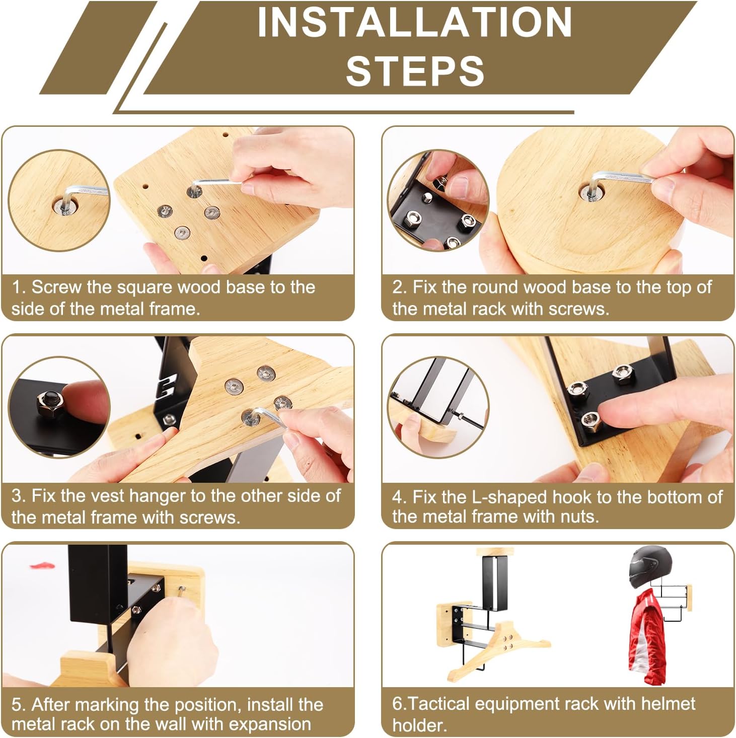 ​Motorcycle Helmet Holder Wall - Sports Equipment Holder recension och pris