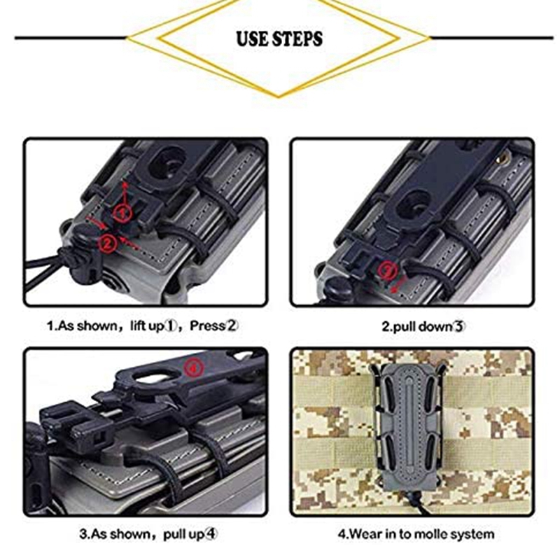 9mmTacticalMolleBeltClipStorag - Sports Equipment Holder recension och pris