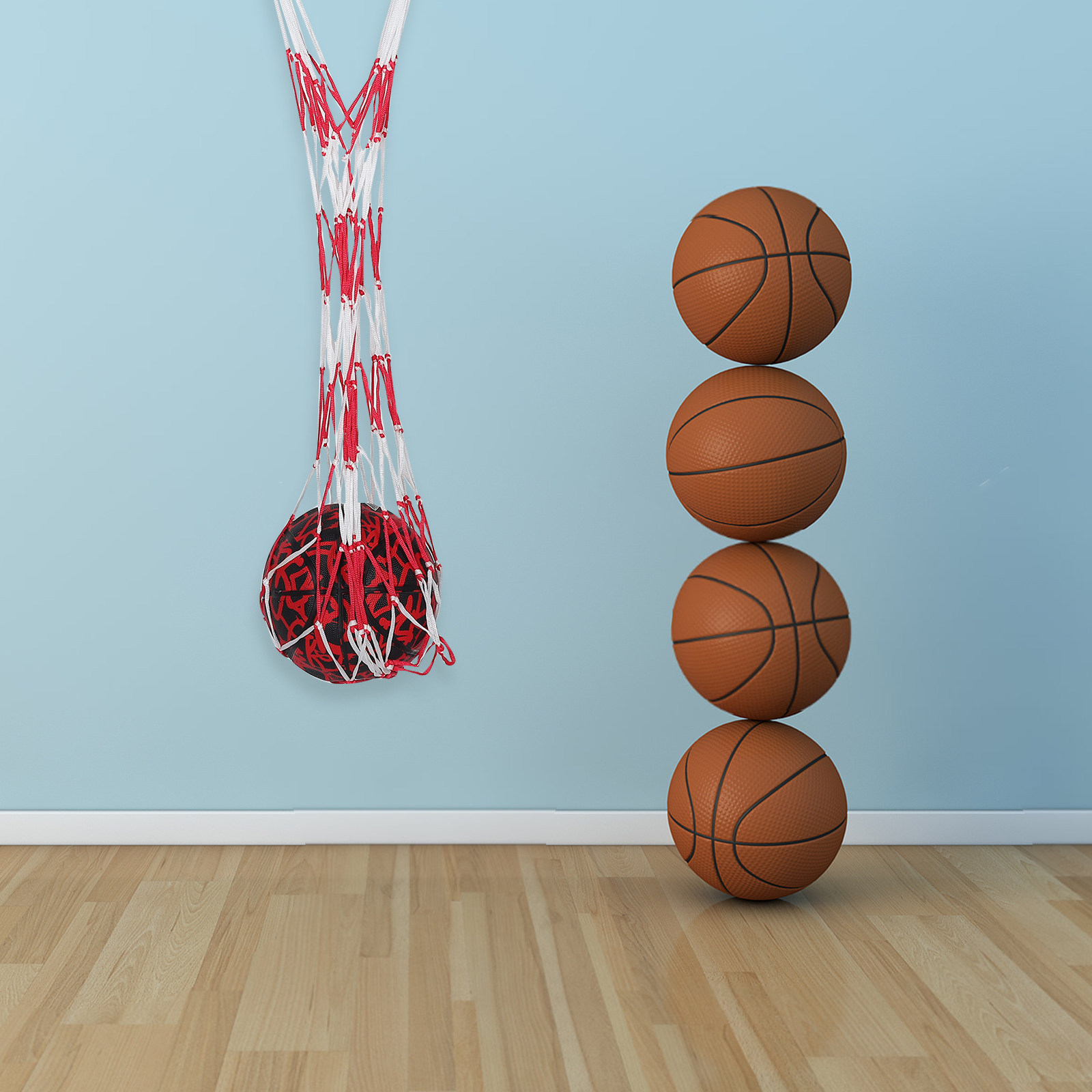 Mesh Ball Storage Bag Portable - Sports Equipment Holder recension och pris