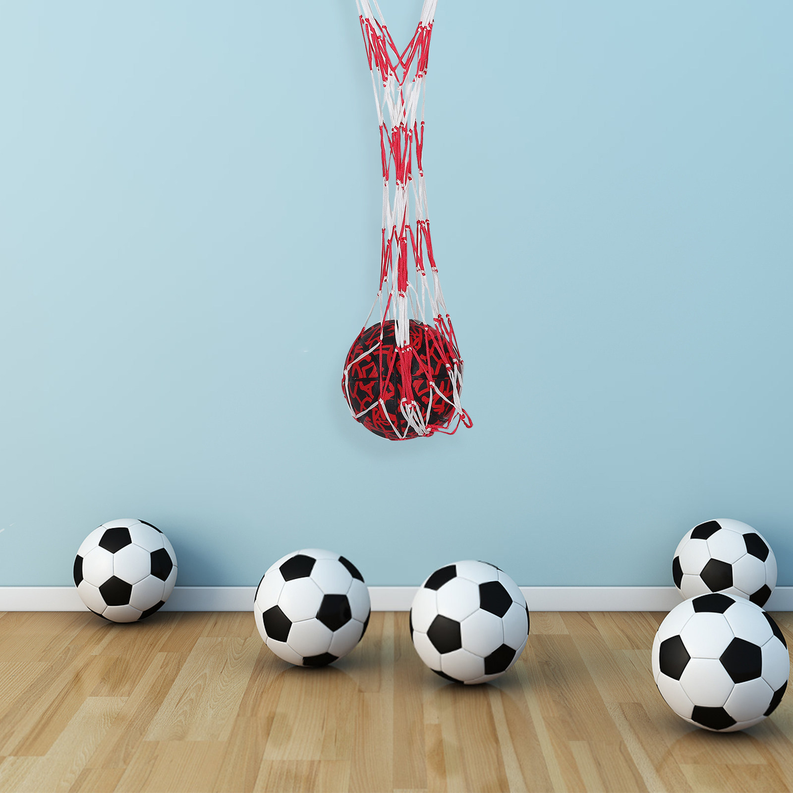 Mesh Ball Storage Bag Portable - Sports Equipment Holder recension och pris