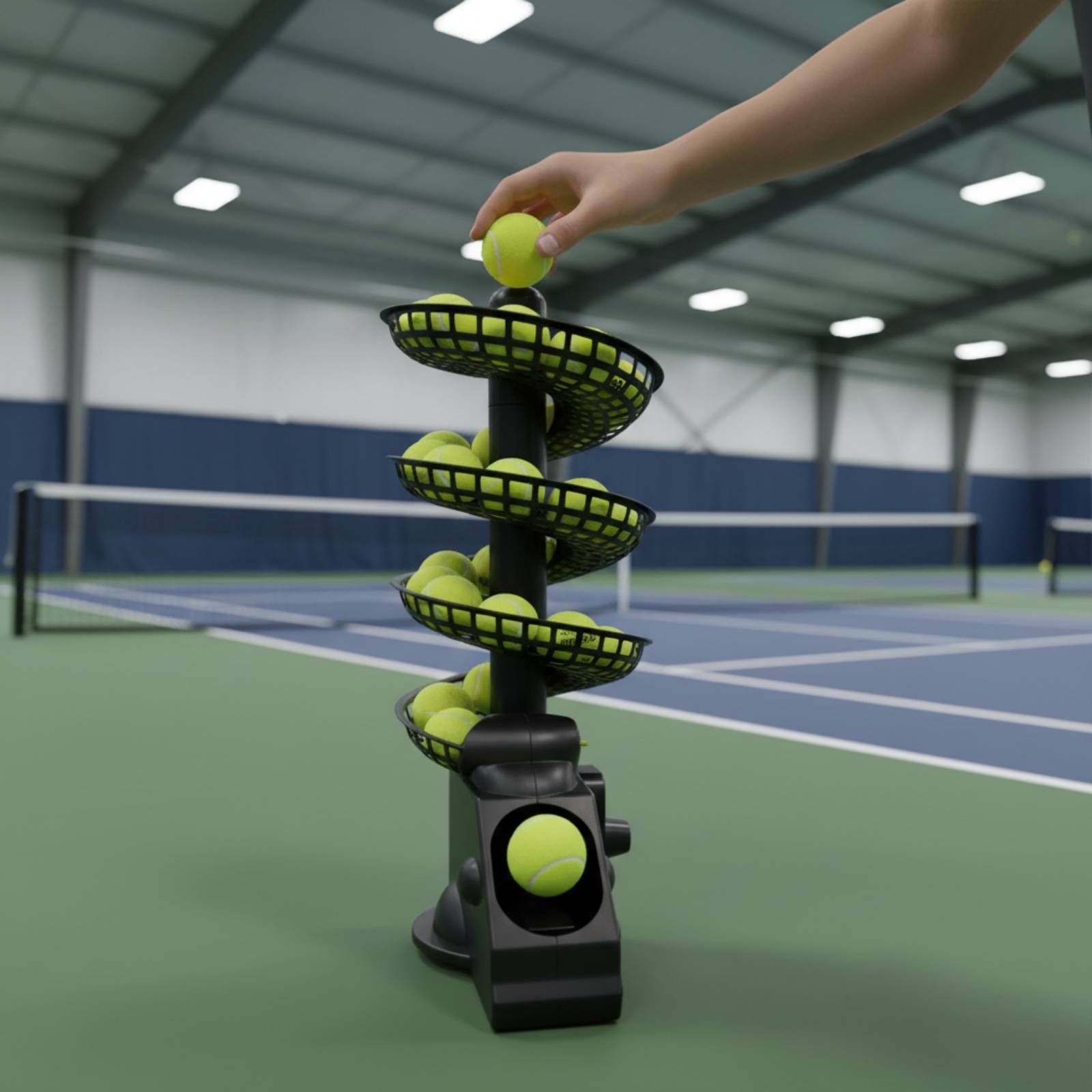 Portable Tennis Ball Machine M - Sports Equipment Set recension och pris