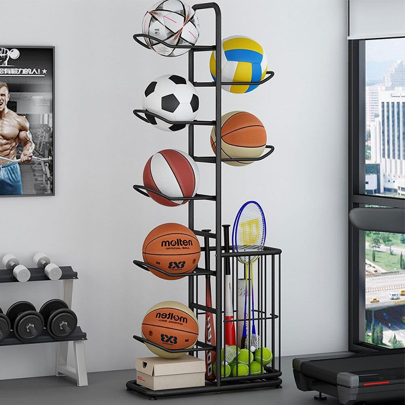 Sports Ball Storage Rack Baske - Sports Equipment Holder recension och pris