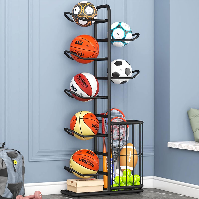 Sports Ball Storage Rack Baske - Sports Equipment Holder recension och pris