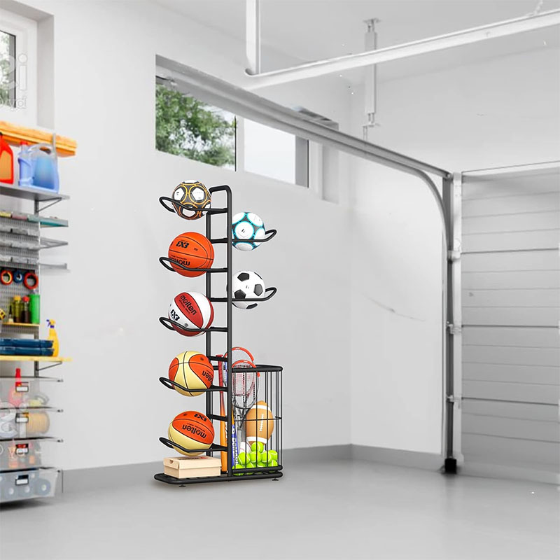 Sports Ball Storage Rack Baske - Sports Equipment Holder recension och pris