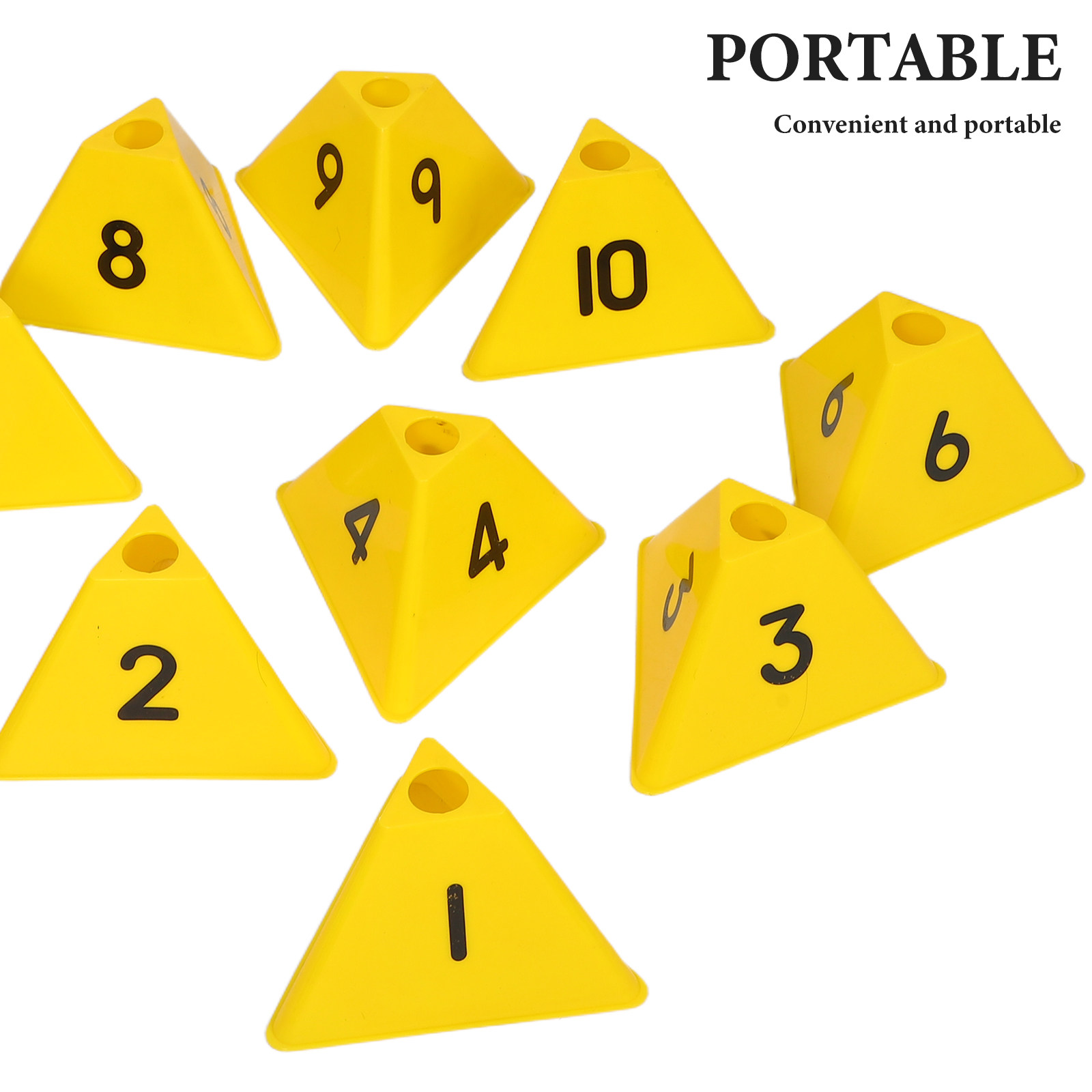 10Pcs Football Training Marker - Sports Equipment Basketball recension och pris
