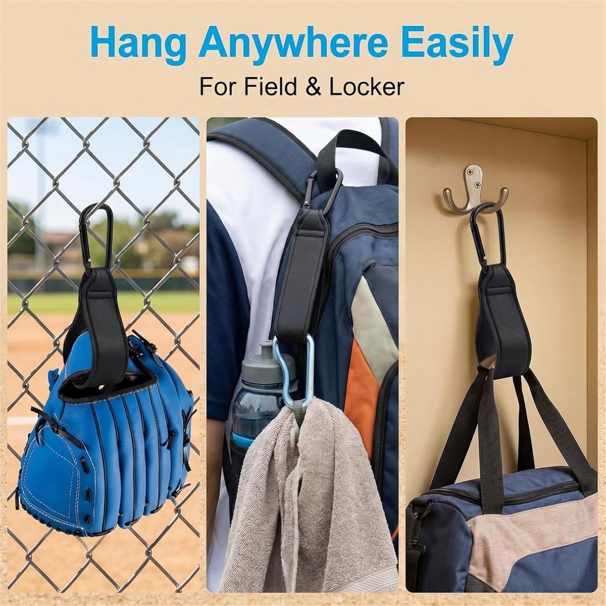 STOCK- 3 PCS Adjustable Baseba - Sports Equipment Holder recension och pris